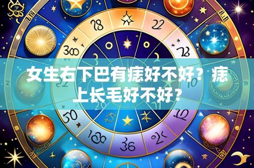 女生右下巴有痣好不好？痣上长毛好不好？