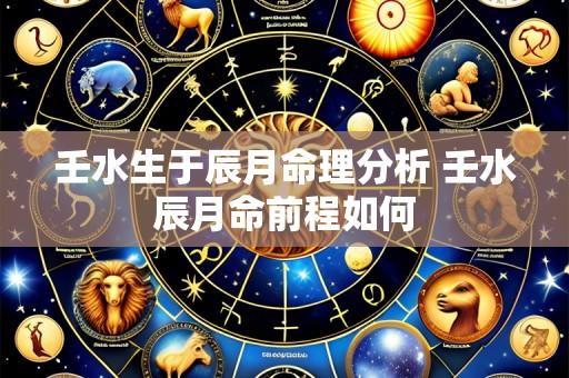 壬水生于辰月命理分析 壬水辰月命前程如何