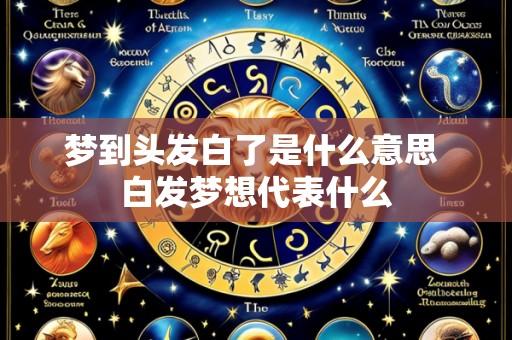 梦到头发白了是什么意思 白发梦想代表什么