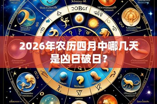 2026年农历四月中哪几天是凶日破日?