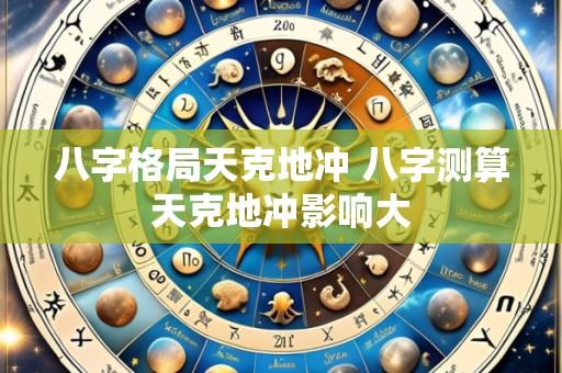 八字格局天克地冲 八字测算天克地冲影响大