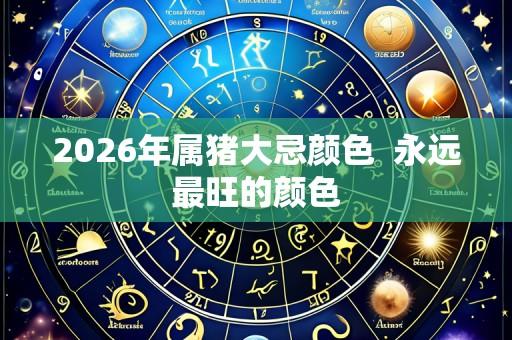 2026年属猪大忌颜色 永远最旺的颜色