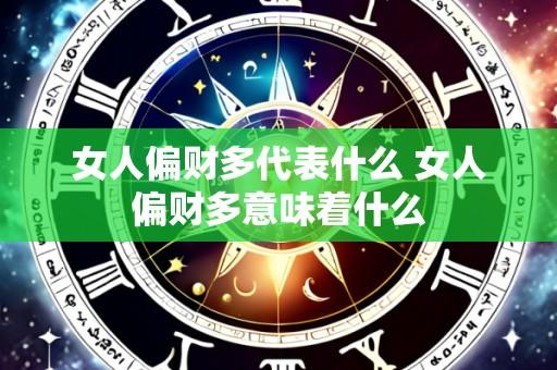 女人偏财多代表什么 女人偏财多意味着什么