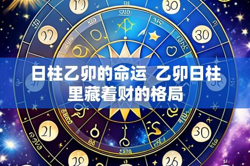 日柱乙卯的命运  乙卯日柱里藏着财的格局