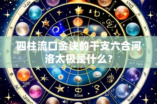 四柱流口金诀的干支六合河洛太极是什么?