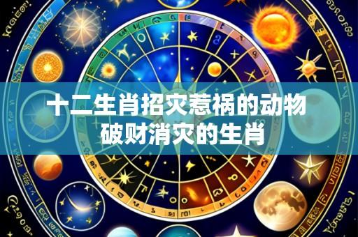 十二生肖招灾惹祸的动物 破财消灾的生肖