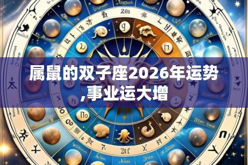 属鼠的双子座2026年运势,事业运大增