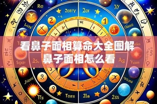 看鼻子面相算命大全图解 鼻子面相怎么看