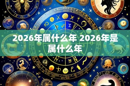 2026年属什么年 2026年是属什么年