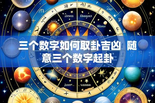 三个数字如何取卦吉凶  随意三个数字起卦