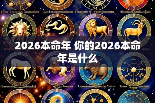 2026本命年 你的2026本命年是什么