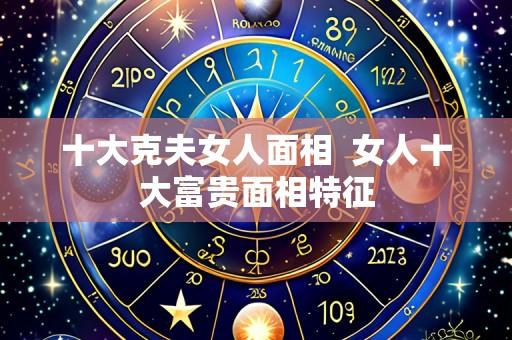 十大克夫女人面相 女人十大富贵面相特征