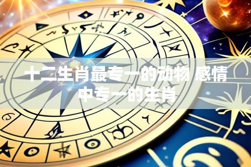 十二生肖最专一的动物 感情中专一的生肖