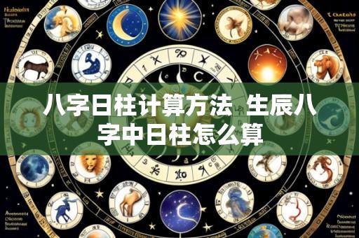 八字日柱计算方法 生辰八字中日柱怎么算