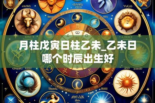 月柱戊寅日柱乙未_乙未日哪个时辰出生好