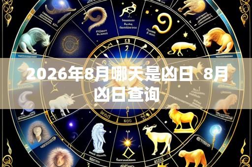 2026年8月哪天是凶日 8月凶日查询