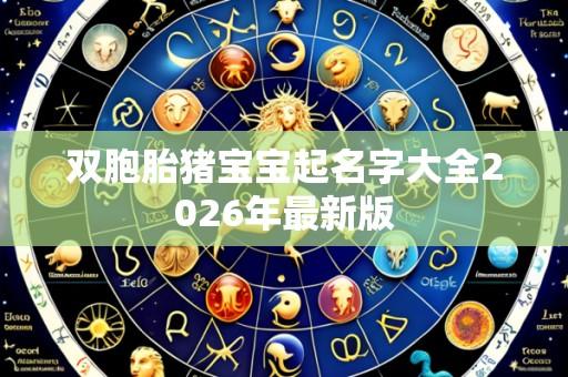 双胞胎猪宝宝起名字大全2026年最新版