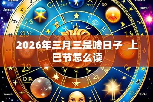 2026年三月三是啥日子  上巳节怎么读