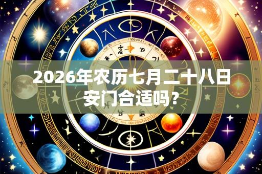 2026年农历七月二十八日安门合适吗？