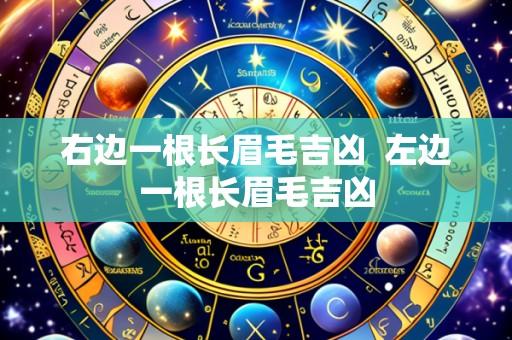 右边一根长眉毛吉凶  左边一根长眉毛吉凶