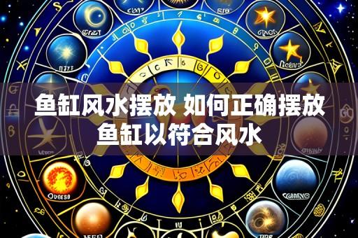 鱼缸风水摆放 如何正确摆放鱼缸以符合风水