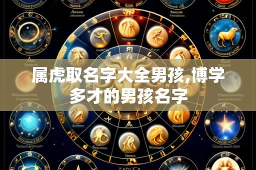 属虎取名字大全男孩,博学多才的男孩名字