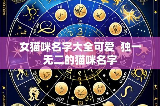 女猫咪名字大全可爱  独一无二的猫咪名字