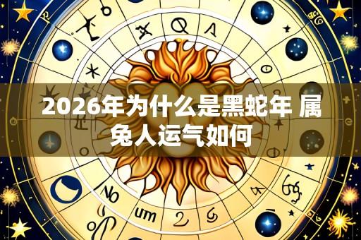 2026年为什么是黑蛇年 属兔人运气如何