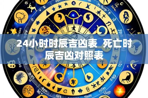 24小时时辰吉凶表 死亡时辰吉凶对照表