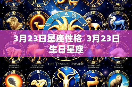 3月23日星座性格  3月23日生日星座