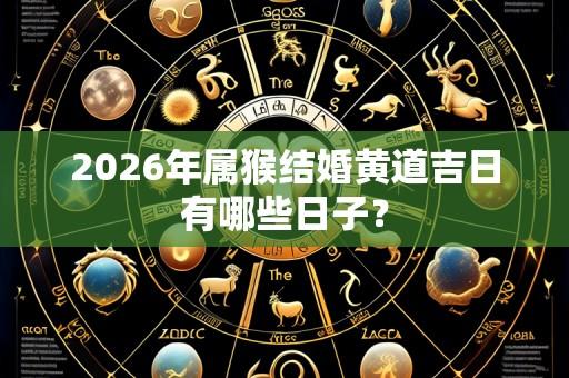 2026年属猴结婚黄道吉日有哪些日子?