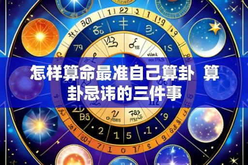 怎样算命最准自己算卦  算卦忌讳的三件事