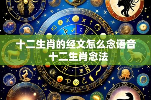 十二生肖的经文怎么念语音  十二生肖念法