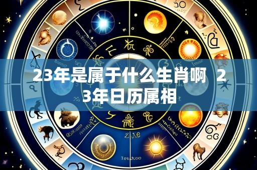23年是属于什么生肖啊 23年日历属相