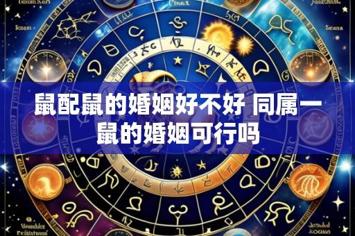 鼠配鼠的婚姻好不好 同属一鼠的婚姻可行吗