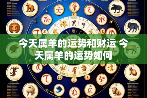 今天属羊的运势和财运 今天属羊的运势如何
