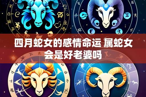 四月蛇女的感情命运 属蛇女会是好老婆吗
