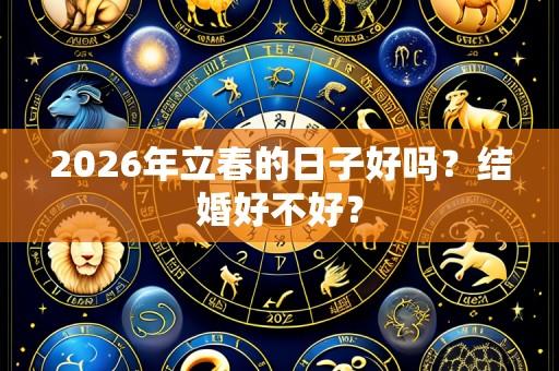 2026年立春的日子好吗？结婚好不好？