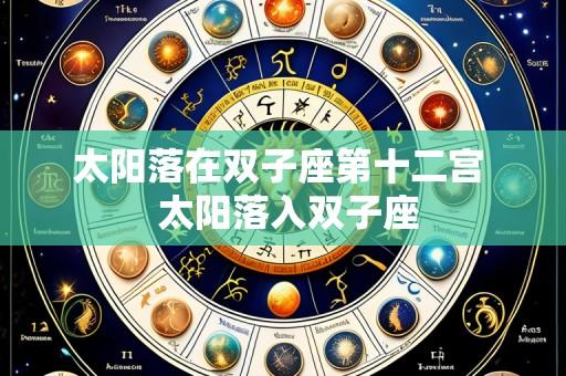 太阳落在双子座第十二宫 太阳落入双子座