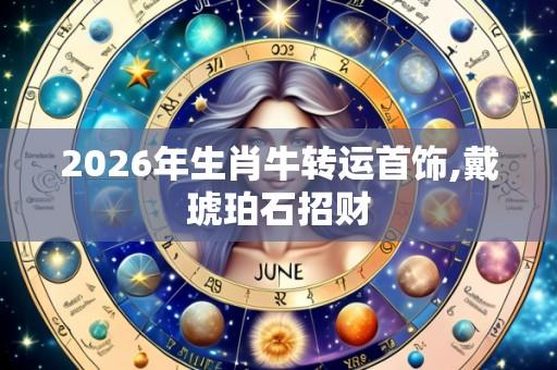 2026年生肖牛转运首饰,戴琥珀石招财