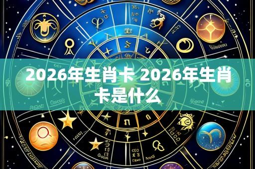 2026年生肖卡 2026年生肖卡是什么