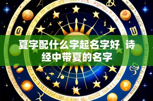 夏字配什么字起名字好  诗经中带夏的名字