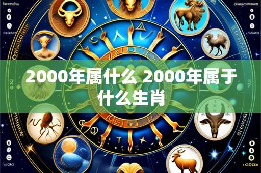 2000年属什么 2000年属于什么生肖