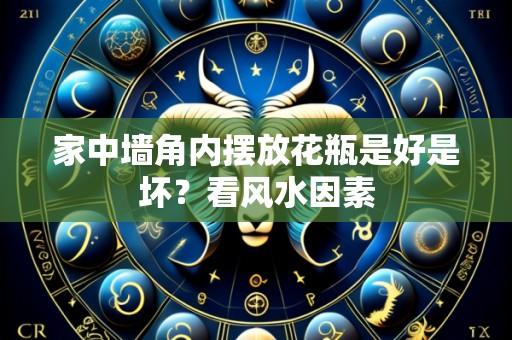 家中墙角内摆放花瓶是好是坏?看风水因素