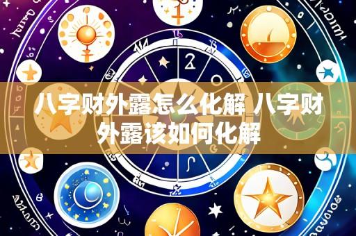 八字财外露怎么化解 八字财外露该如何化解