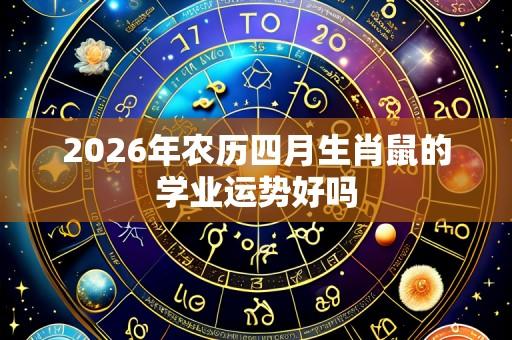2026年农历四月生肖鼠的学业运势好吗