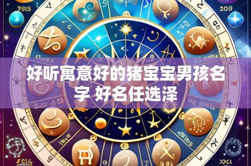 好听寓意好的猪宝宝男孩名字 好名任选泽