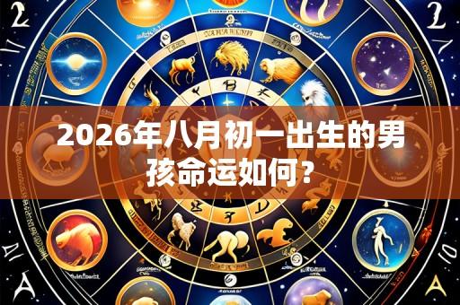 2026年八月初一出生的男孩命运如何？