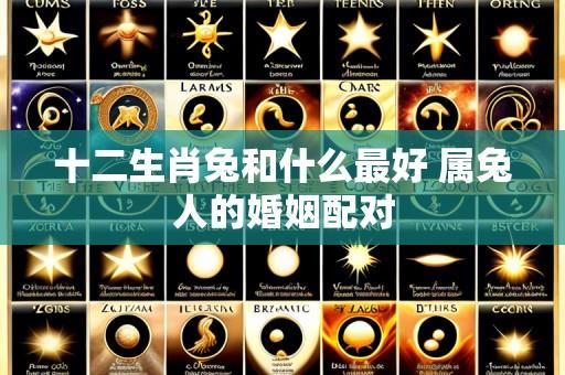 十二生肖兔和什么最好 属兔人的婚姻配对