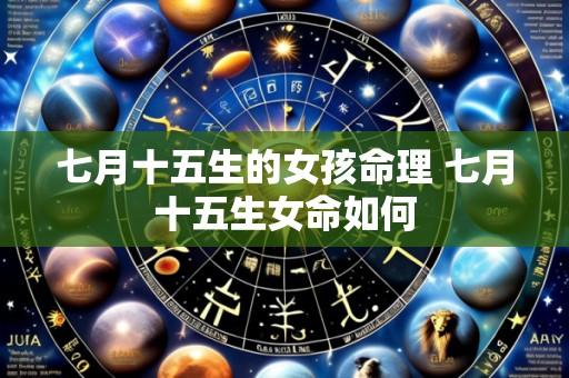 七月十五生的女孩命理 七月十五生女命如何
